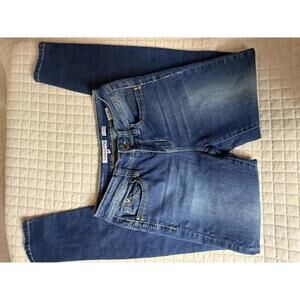 YMI JEANS Womens‎ 3 Mid Rise Skinny Dark Wash Stretch Denim Pants USA